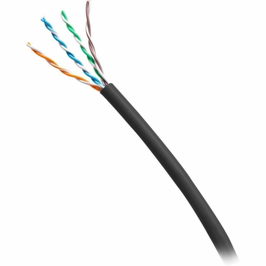 C2G 1000ft (304.8m) TAA-Compliant Cat6 Unshielded (UTP) Ethernet Cable with Solid Conductors-Riser CMR-Rated - Black