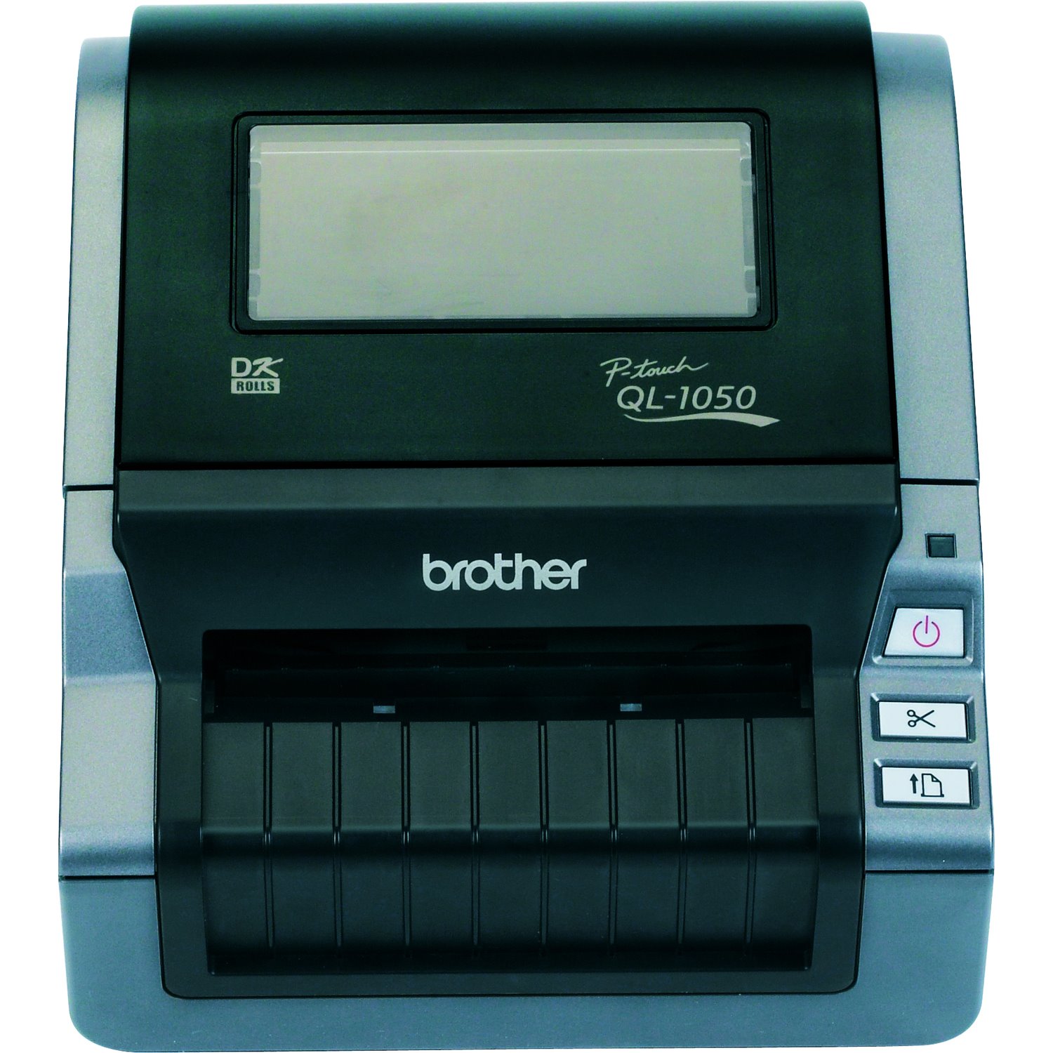 Brother P-touch QL-1050 Direct Thermal Printer - Label Print - With Cutter - Black, Silver