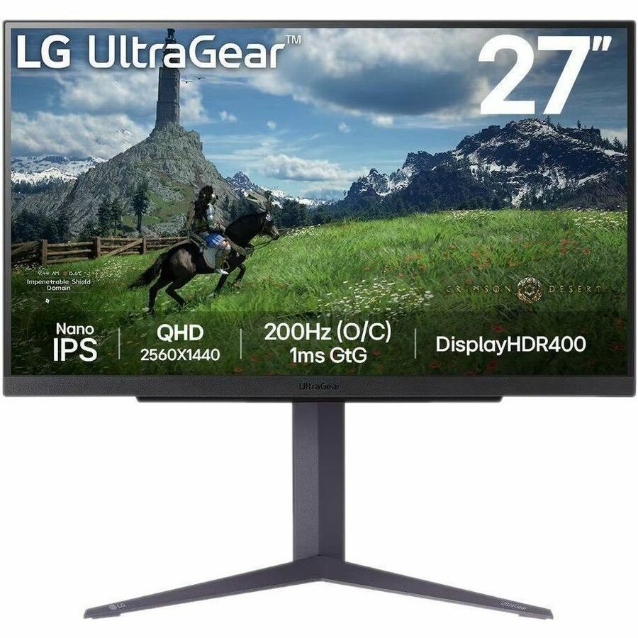 LG UltraGear 27GS85QX-B 27 2560 X 1440 (2K) Ips Hdmi DisplayPort 180 HZ