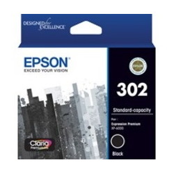 Epson Claria Premium 302 Original Standard Yield Inkjet Ink Cartridge - Black - 1 Pack