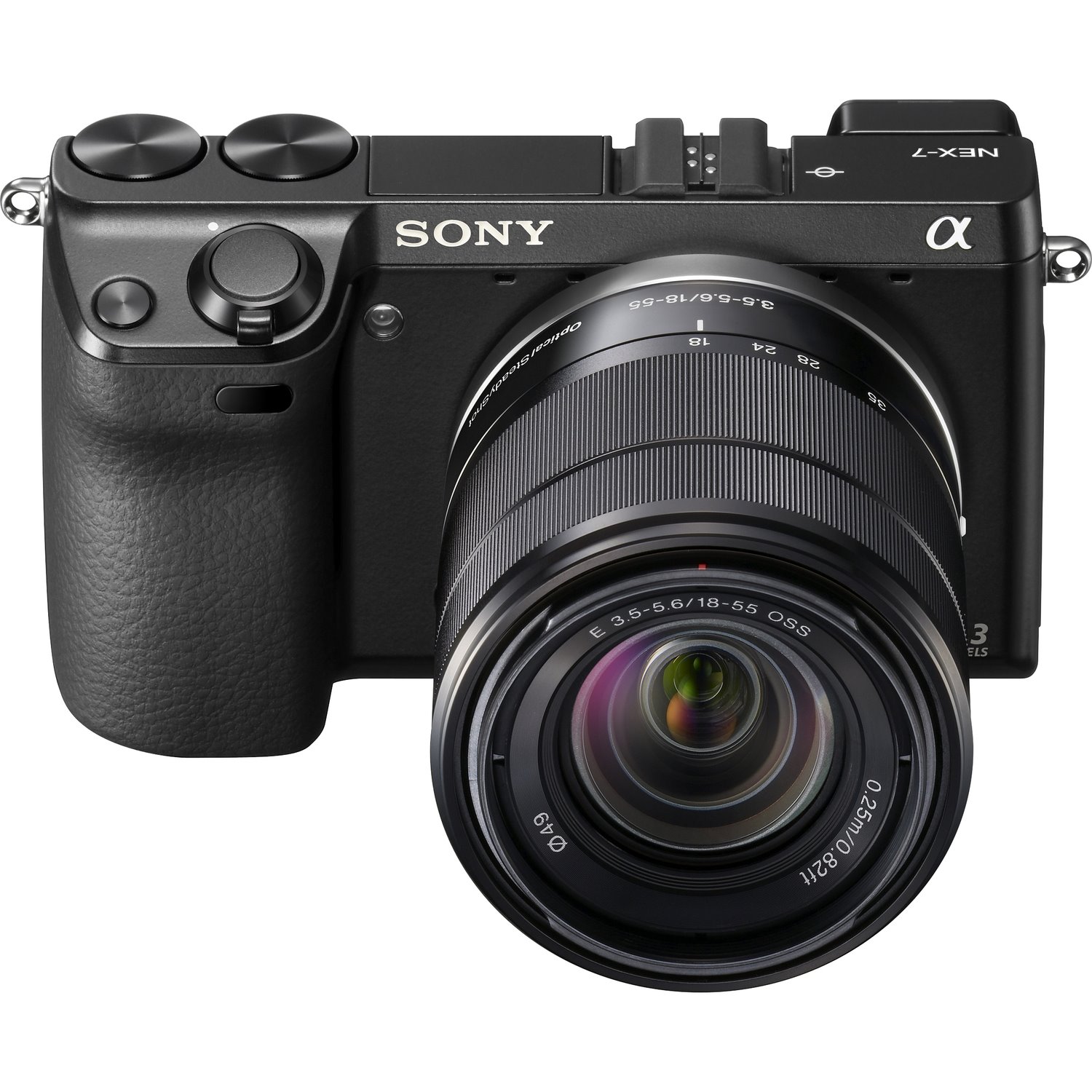 Sony alpha NEX-7 24.3 Megapixel Mirrorless Camera with Lens - 0.71" - 2.17" - Black