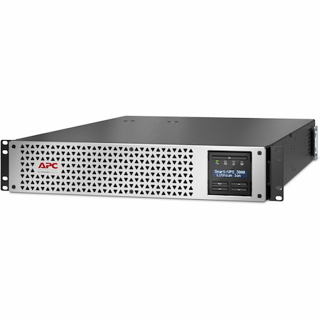 APC Smart-UPS, Line Interactive, 3kVA, Lithium-ion, Rackmount 2U, 120V, 1x NEMA L5-30R+6x NEMA 5-20R outlets, SmartConnect Port+SmartSlot, AVR, LCD