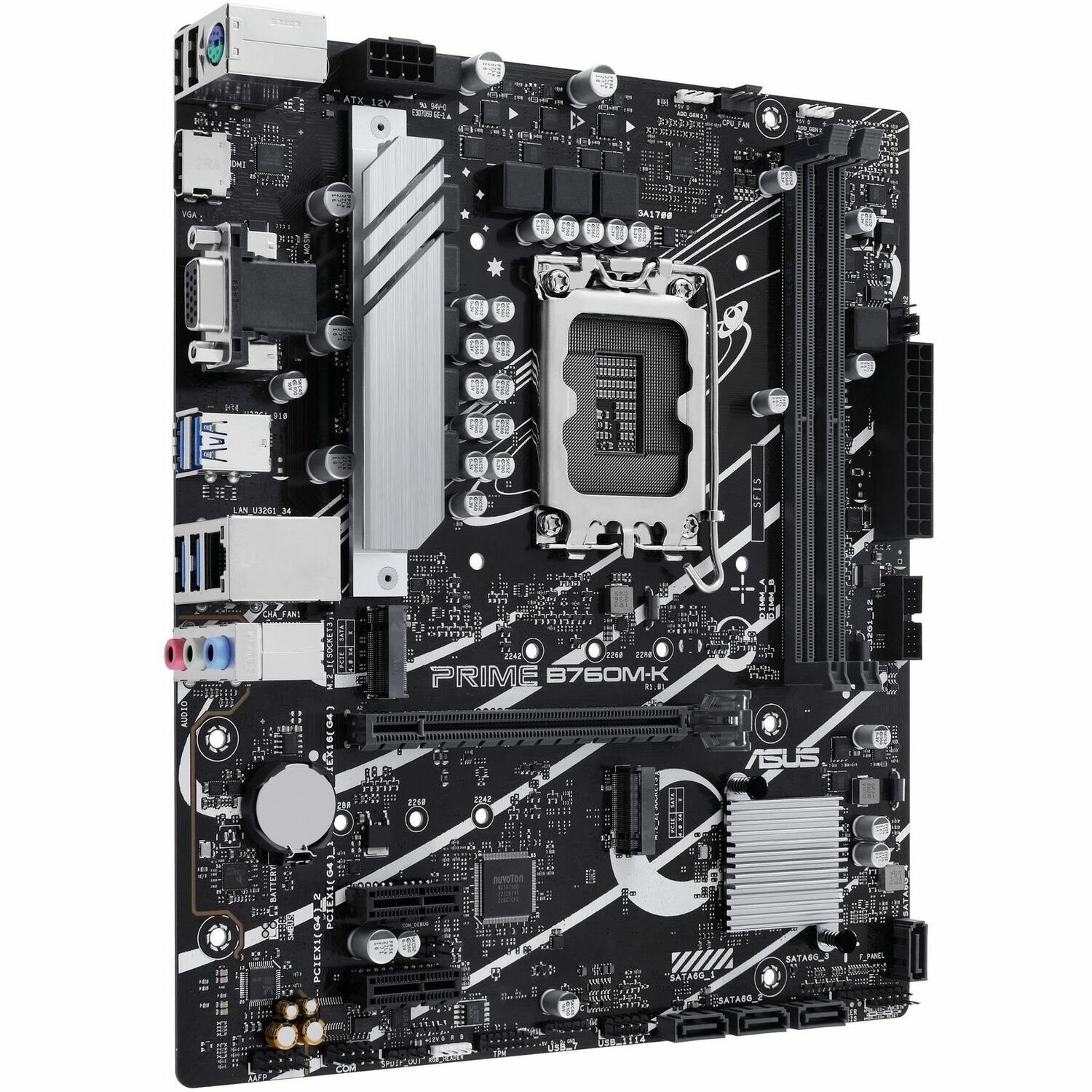Asus Prime B760M-K Desktop Motherboard - Intel B760 Chipset - Socket LGA-1700 - Micro ATX