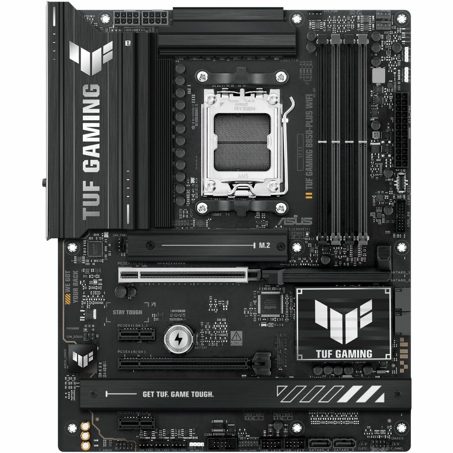 TUF B850-PLUS WIFI Gaming Desktop Motherboard - AMD B850 Chipset - Socket AM5 - ATX