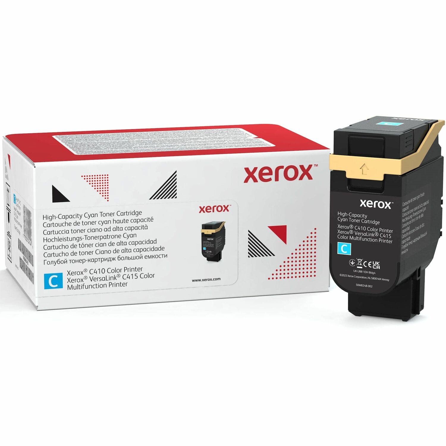 Xerox Genuine XeroxÂ&reg; C410 Color Printer&acirc;&euro;/&acirc;&euro;VersaLinkÂ&reg; C415 Color Multifunction Printer Cyan High capacity Toner Cartridge (7000 Pages) - 006R04686