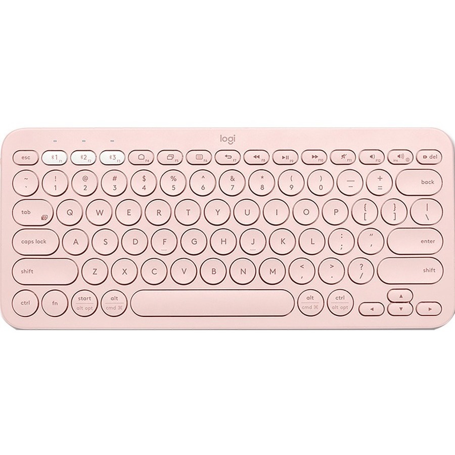 Logitech K380 Toetsenbord - Draadloos Verbinding - Roos