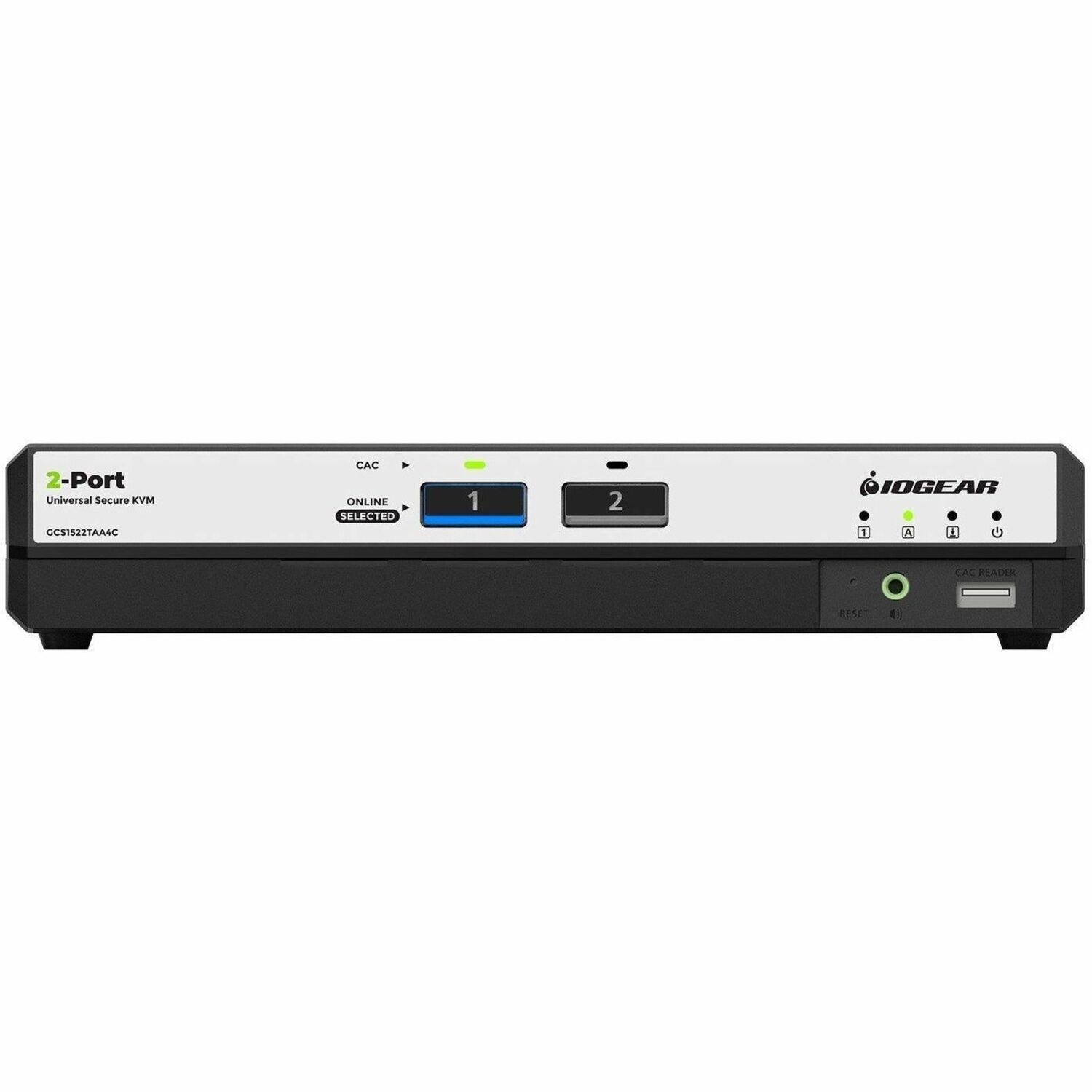IOGEAR 2-Port Dual View True Universal (DP/HDMI) Secure KVM Switch w/Audio and CAC Support