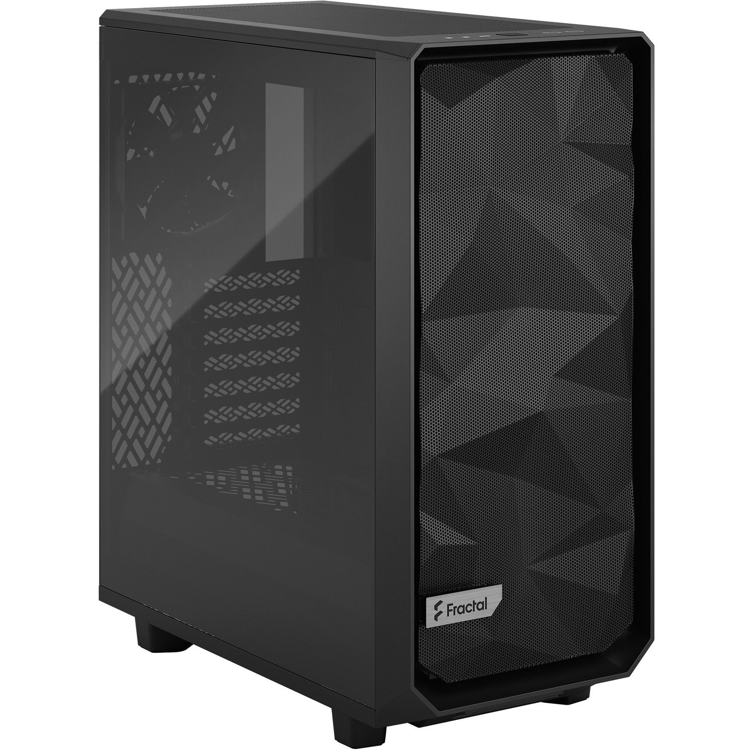 Fractal Design Meshify 2 Compact Computer Case - ATX Motherboard Supported - Mid-tower - Tempered Glass, Steel, Mesh - Black