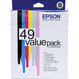 Epson T049 Original Inkjet Ink Cartridge - Black, Cyan, Magenta, Yellow - 6 Pack