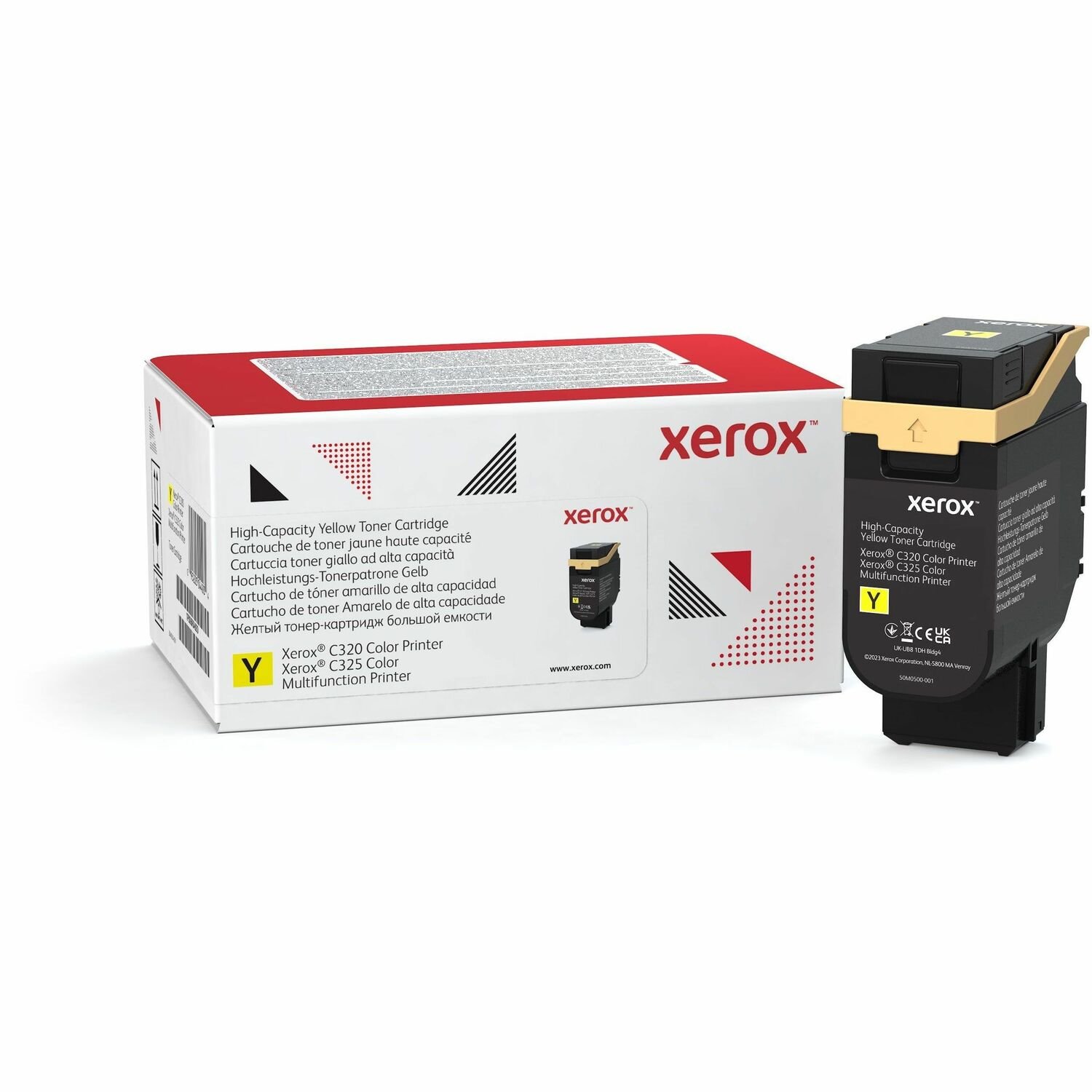 Xerox Genuine XeroxÂ&reg; C320 Color Printer&acirc;&euro;/&acirc;&euro;C325 Color Multifunction Printer Yellow High capacity Toner Cartridge (5500 Pages) - 006R04830