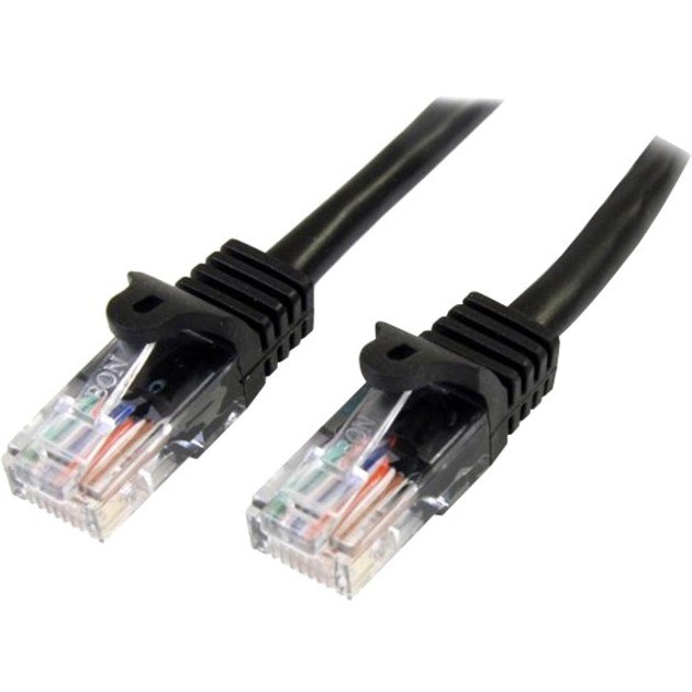 StarTech.com 3 m Black Cat5e Snagless RJ45 UTP Patch Cable - 3m Patch Cord