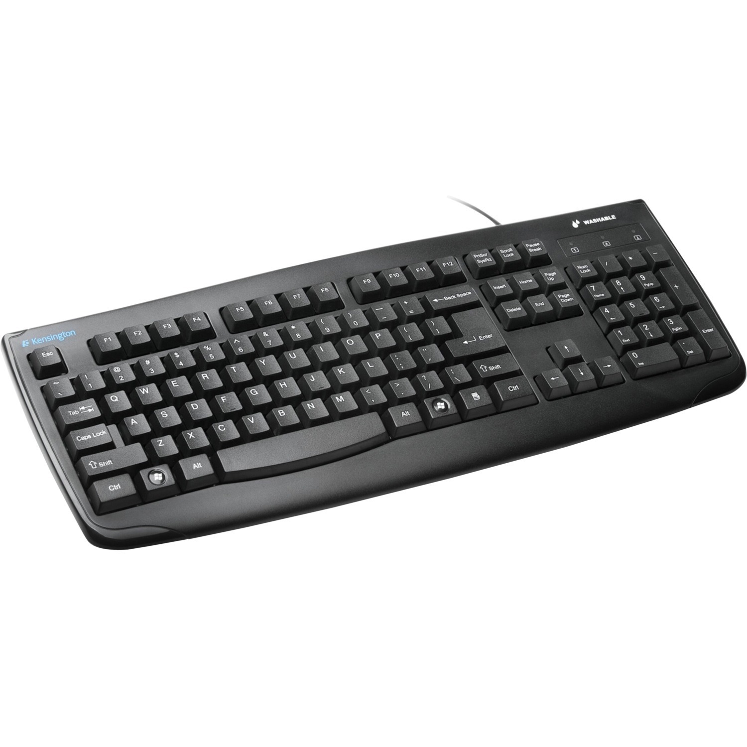 Kensington Pro Fit Toetsenbord - Kabel Verbinding - USB Interface - Duits - Zwart