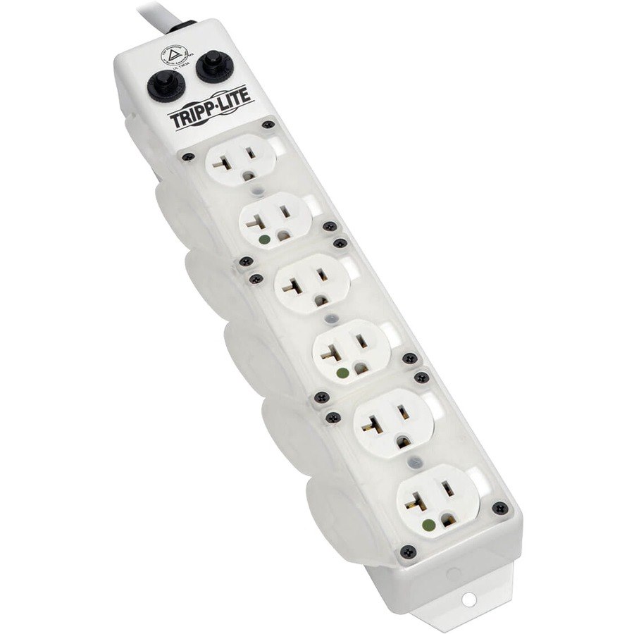 Eaton Tripp Lite Series Safe-IT UL 1363A Medical-Grade Power Strip for Patient-Care Vicinity, 6x 20A Hospital-Grade Outlets, 15 ft. (4.57 m) Cord
