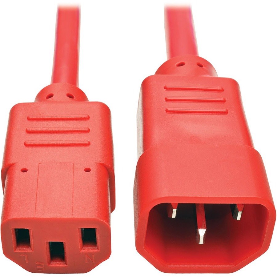 Eaton Tripp Lite Series PDU Power Cord, C13 to C14 - 10A, 250V, 18 AWG, 6 ft. (1.83 m), Red