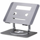 StarTech.com Rotating Laptop Stand, 360 Swivel, Ergonomic Desk Riser for Computer, Adjustable Height/Tilt, Max 11lb, Aluminum, Portable