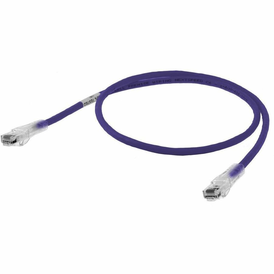 Bryant Copper Solutions, Patch Cords, NEXTSPEED, Cat 6, Slim, 25' Length, Purple