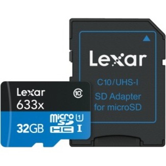 Lexar High Performance 32 GB Class 10/UHS-I (U1) microSDHC