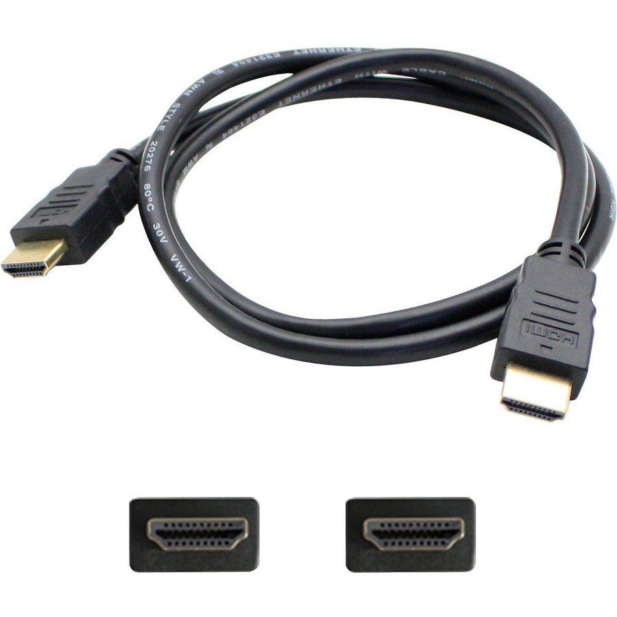 10ft HDMI 1.4 Male to HDMI 1.4 Male Black Cable For Resolution Up to 4096x2160 (DCI 4K)