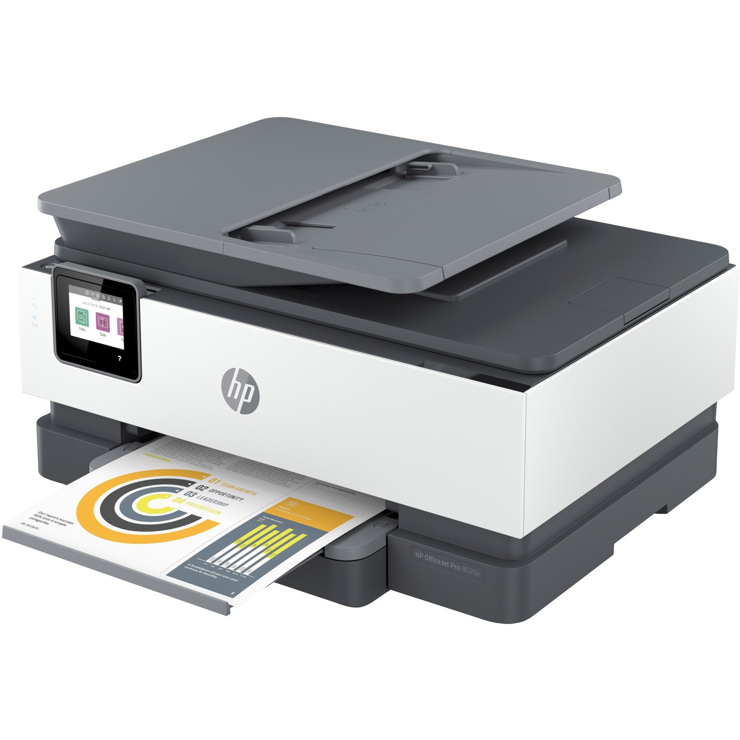 HP OFFICEJET PRO 8020E AIO PRINTER, 20PPM, 1 x 225 TRAY PRINT, COPY, SCANFAX,WIFI, DUPLEX,