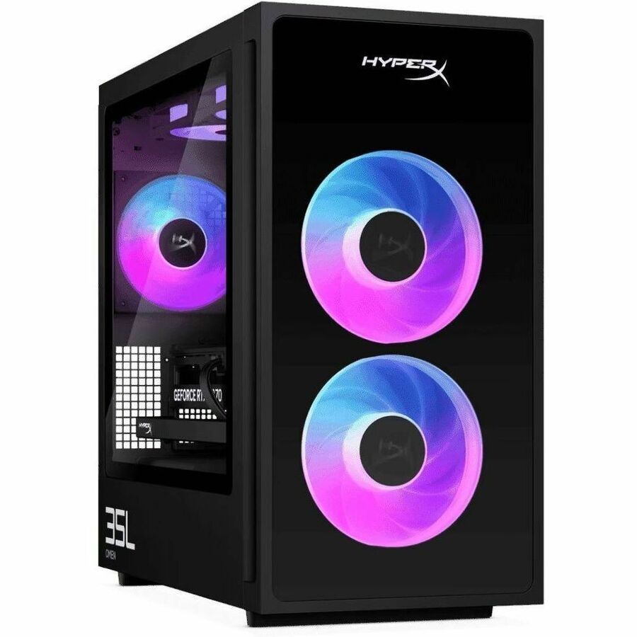HyperX OMEN 35L GT18-0000 GT18-0007a Gaming Desktop Computer - Intel Core Ultra 7 Series 2 270K PLUS - 16 GB - 1 TB PCI Express NVMe 4.0 SSD - Black