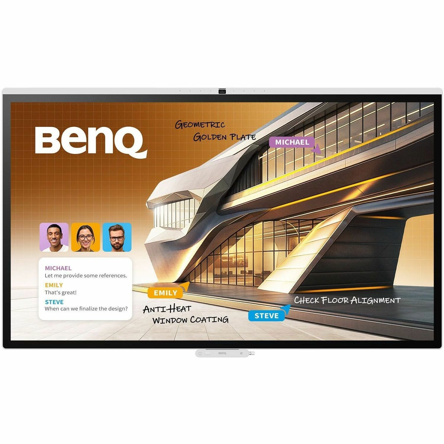 BenQ Board CP7505 1905 mm 4K UHD LCD Collaboration Display