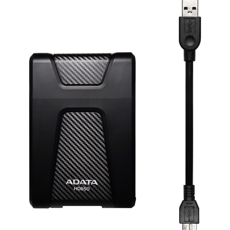 Adata HD650 2 TB Hard Drive - External - Black