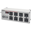 Eaton Tripp Lite Series Isobar 8-Outlet Surge Protector, 12 ft. Cord with Right-Angle Plug, 3840 Joules, Diagnostic LEDs, Metal Housing