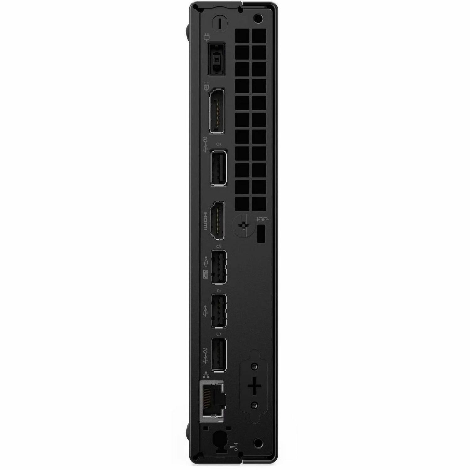 Lenovo ThinkCentre neo 50q Gen 6 13HR001NUK Desktop Computer - Intel Core Ultra 5 Series 2 2nd Gen 226V - 16 GB - 256 GB PCI Express NVMe 4.0 x4 SSD - Tiny - Black