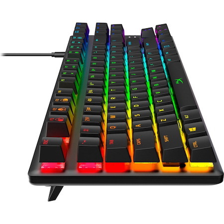 HyperX Alloy Origins Core Rugged Gaming Keyboard - Cable Connectivity - USB Type C Interface - RGB LED - English (US) - Black