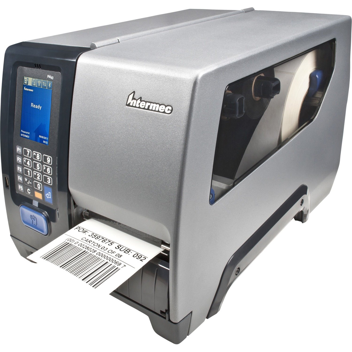 Intermec PM43 Direct Thermal/Thermal Transfer Printer - Monochrome - Label Print - USB - Serial - Wireless LAN