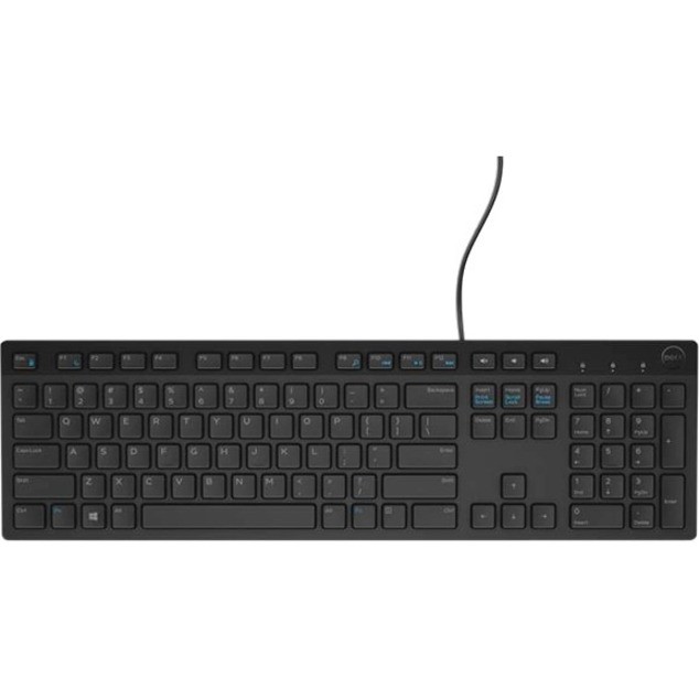 Dell KB216 Keyboard - Cable Connectivity - USB Interface - Swedish, Finnish - QWERTY Layout - Black