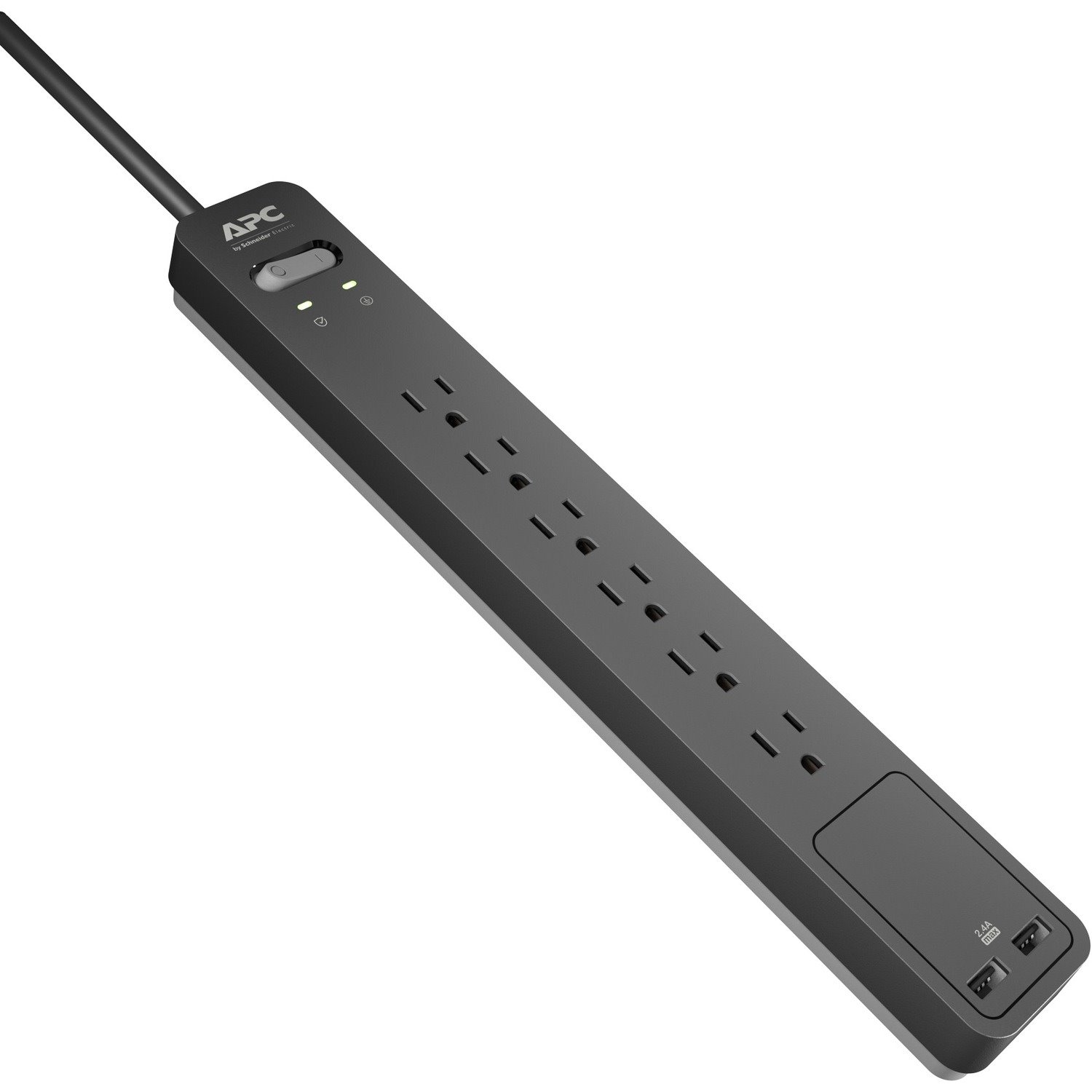 APC by Schneider Electric Essential SurgeArrest PE6U2, 6 Outlets, 2 USB charging ports,120V