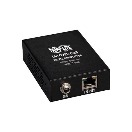 Eaton Tripp Lite Series DVI over Cat5/6 Active Extender, Box-Style Remote Receiver for Video, DVI-I Single Link, Up to 200 ft. (60 m), TAA