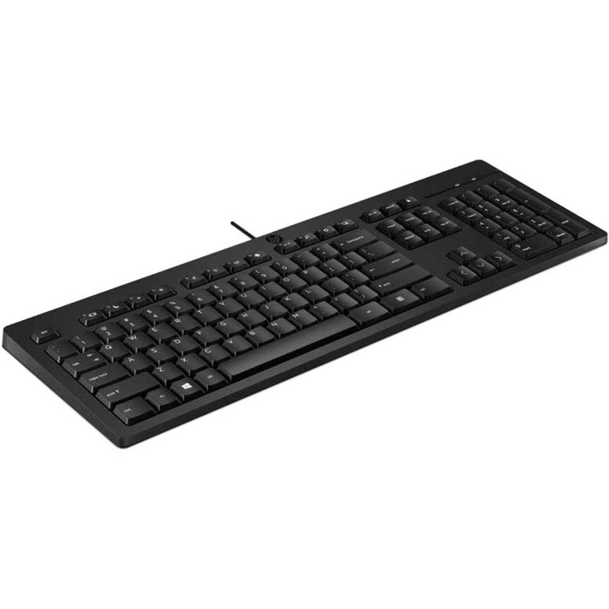 HP 125 Keyboard - Cable Connectivity - USB Type A Interface