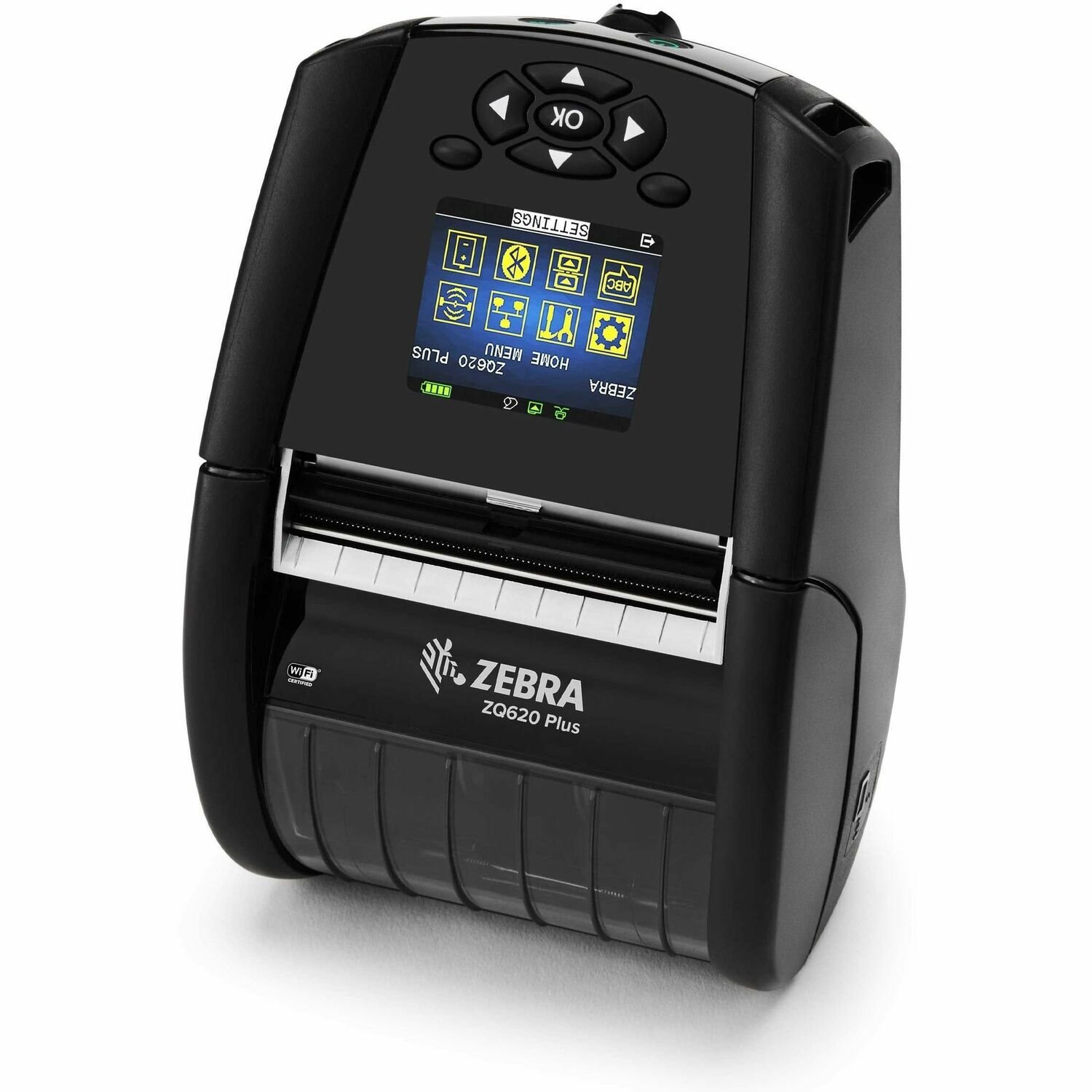 Zebra ZQ620 Plus Double Sided Desktop, Industrial, Mobile, Retail, Transportation & Logistic, Warehouse, Manufacturing Direct Thermal Printer - Monochrome - Label/Receipt Print - USB - Bluetooth 4.2 - IEEE 802.11ac Wireless LAN - Near Field Communication (NFC)