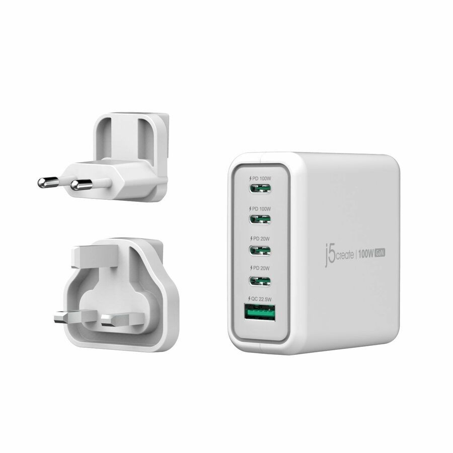 J5create 100W Gan Usb-C 5-Port Charger