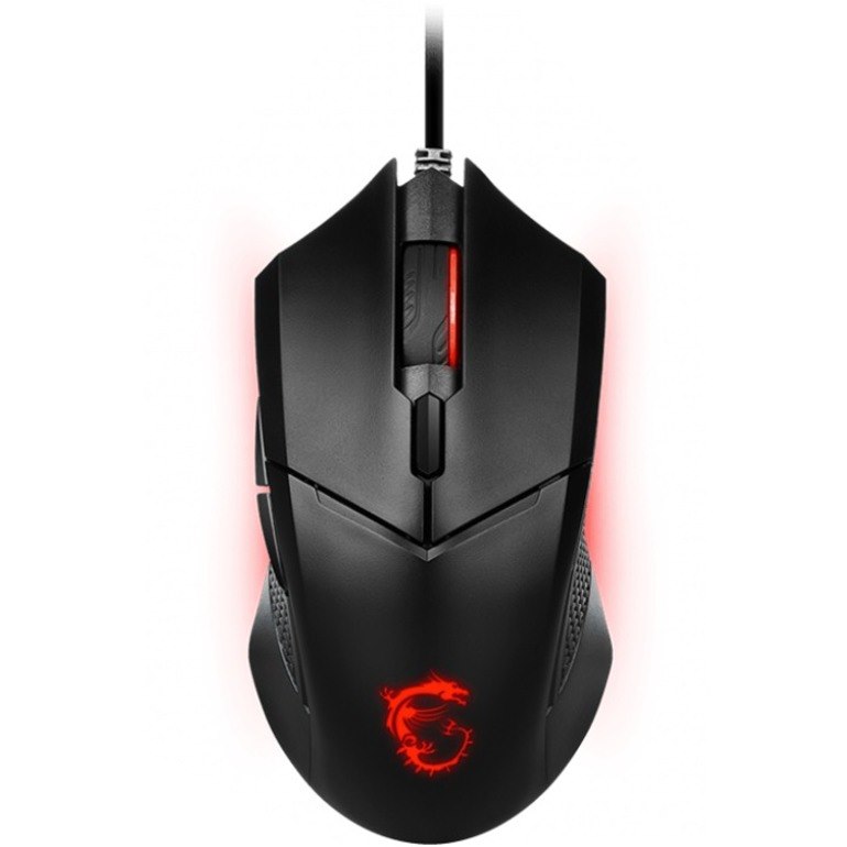 MSI GM08 Gaming Mouse - USB 2.0 - Optical - 6 Button(s) - Black