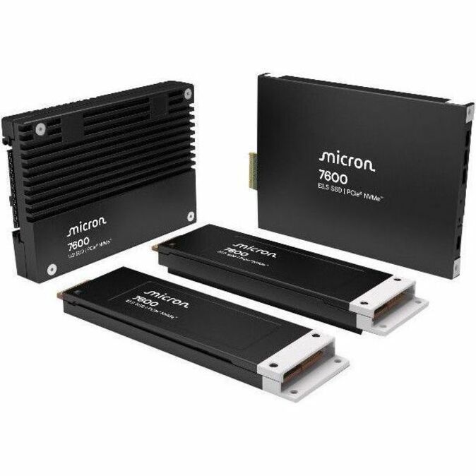 Micron 7600 MAX 1.60 TB Solid State Drive - E1.S (15 mm) Internal - PCI Express NVMe (PCI Express NVMe 5.0 x4) - Mixed Use - TAA Compliant