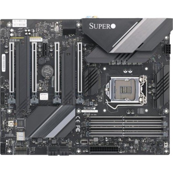 Supermicro C9Z490-PG Desktop Motherboard - Intel Z490 Chipset - Socket LGA-1200 - ATX