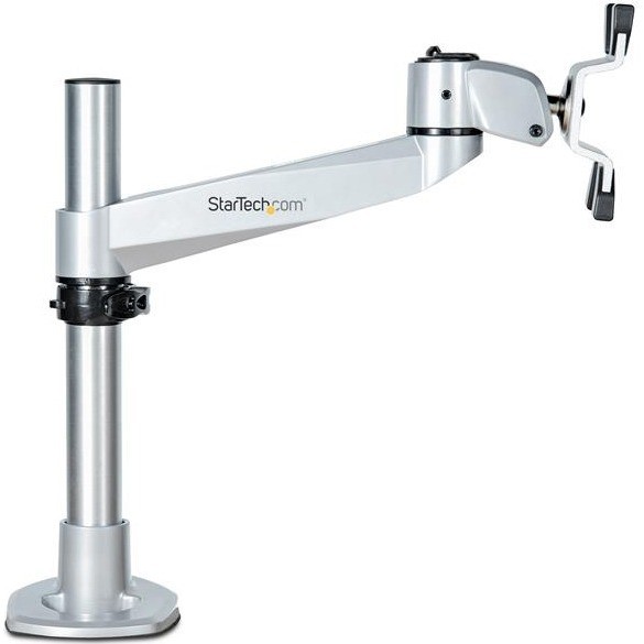 STARTECH.COM SINGLE MONITOR DESK MOUNT <49", <14KG, FULL MOTION, H/ADJ, VESA, SILVER, 10YR