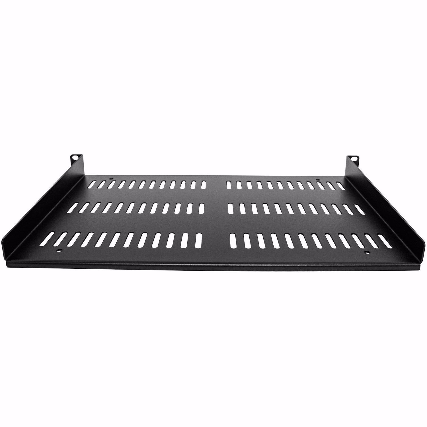 StarTech.com 1U Vented Server Rack Cabinet Shelf - Fixed 12" Deep Cantilever Rackmount Tray for 19" Data/AV/Network Enclosure w/Cage Nuts