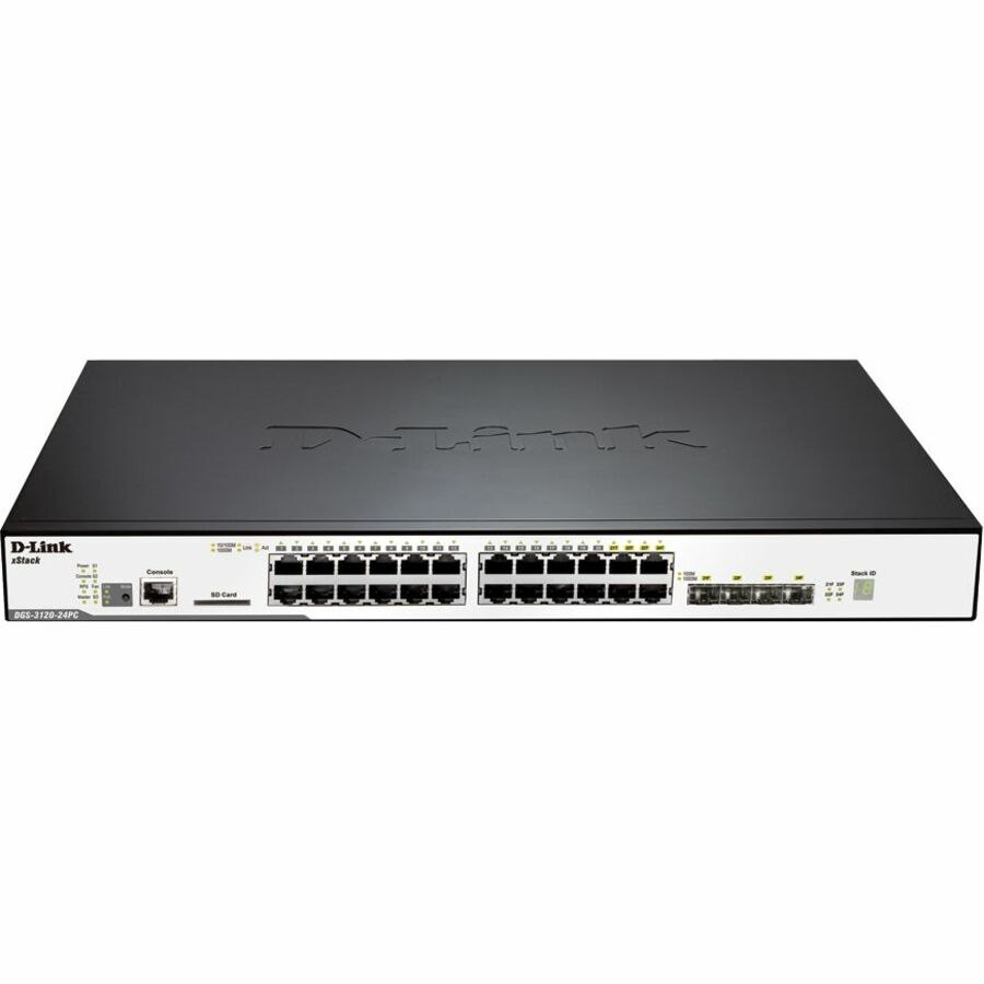 D-Link xStack DGS-3120 DGS-3120-24TC 20 Ports Manageable Ethernet Switch - Gigabit Ethernet, Fast Ethernet - 10/100/1000Base-T
