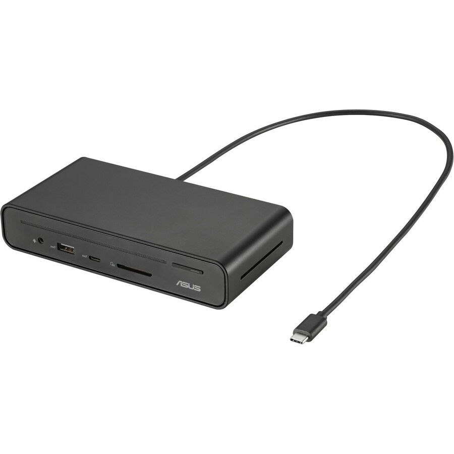 Asus DC300 USB Type C Docking Station for Notebook, Monitor, Keyboard, Mouse, Memory Card Reader - Charging Capability - Memory Card Reader - SD - 150 W - Black - Desktop