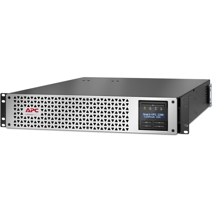 APC Smart-UPS, Line Interactive, 2200VA, Lithium-ion, Rackmount 2U, 120V, 2x NEMA 5-20R+6x NEMA 5-15R outlets, SmartConnect Port+SmartSlot, AVR, LCD