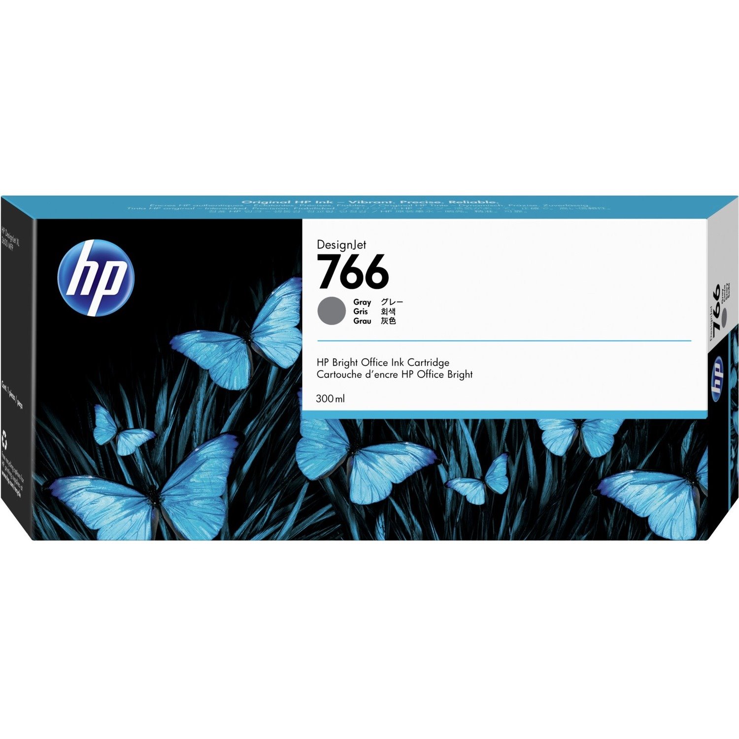 HP 766 Original Inkjet Ink Cartridge - Gray - 1 Pack