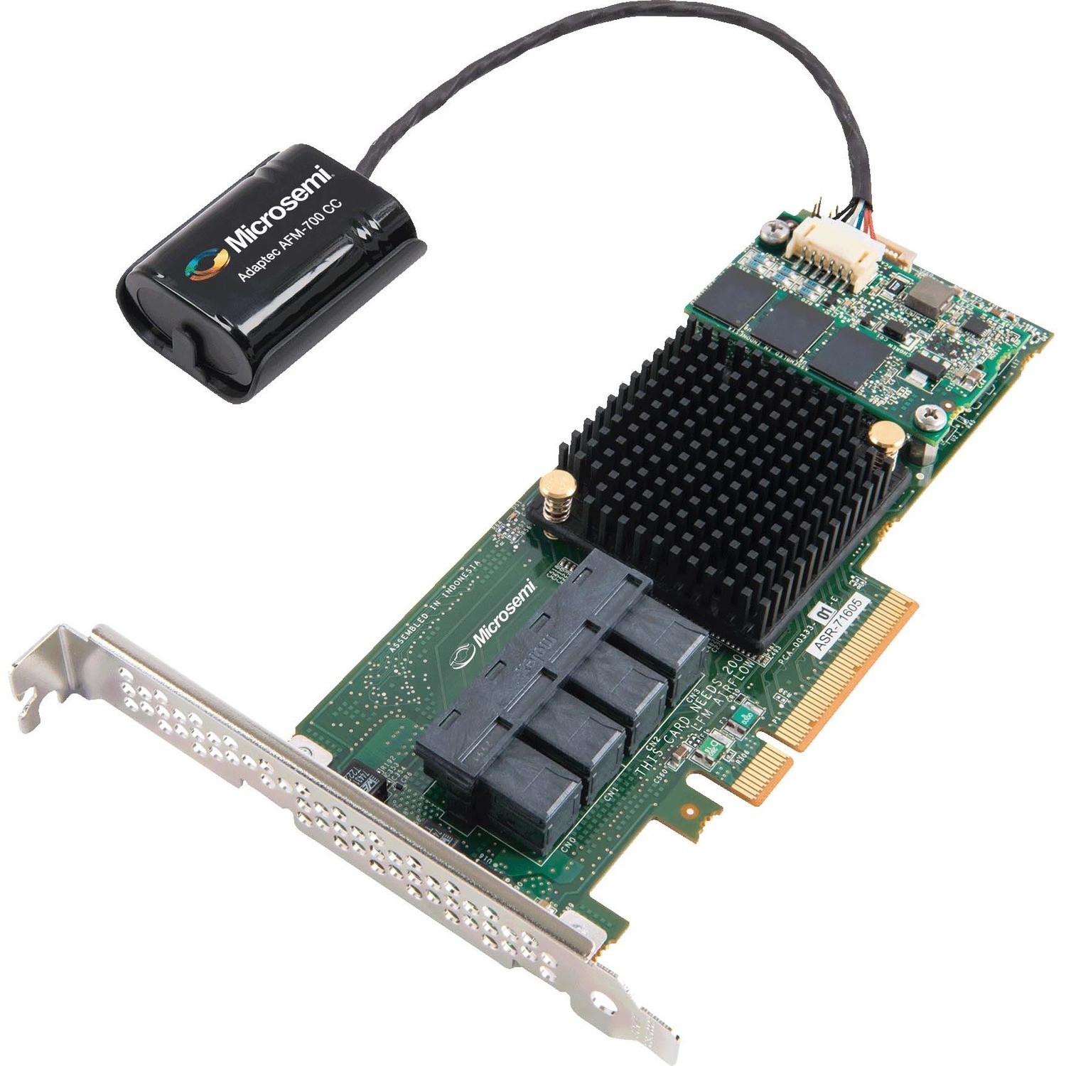 Microchip Adaptec SAS-controller - PCI Express 3.0 x8 - Low-profile - Plug-in kaart