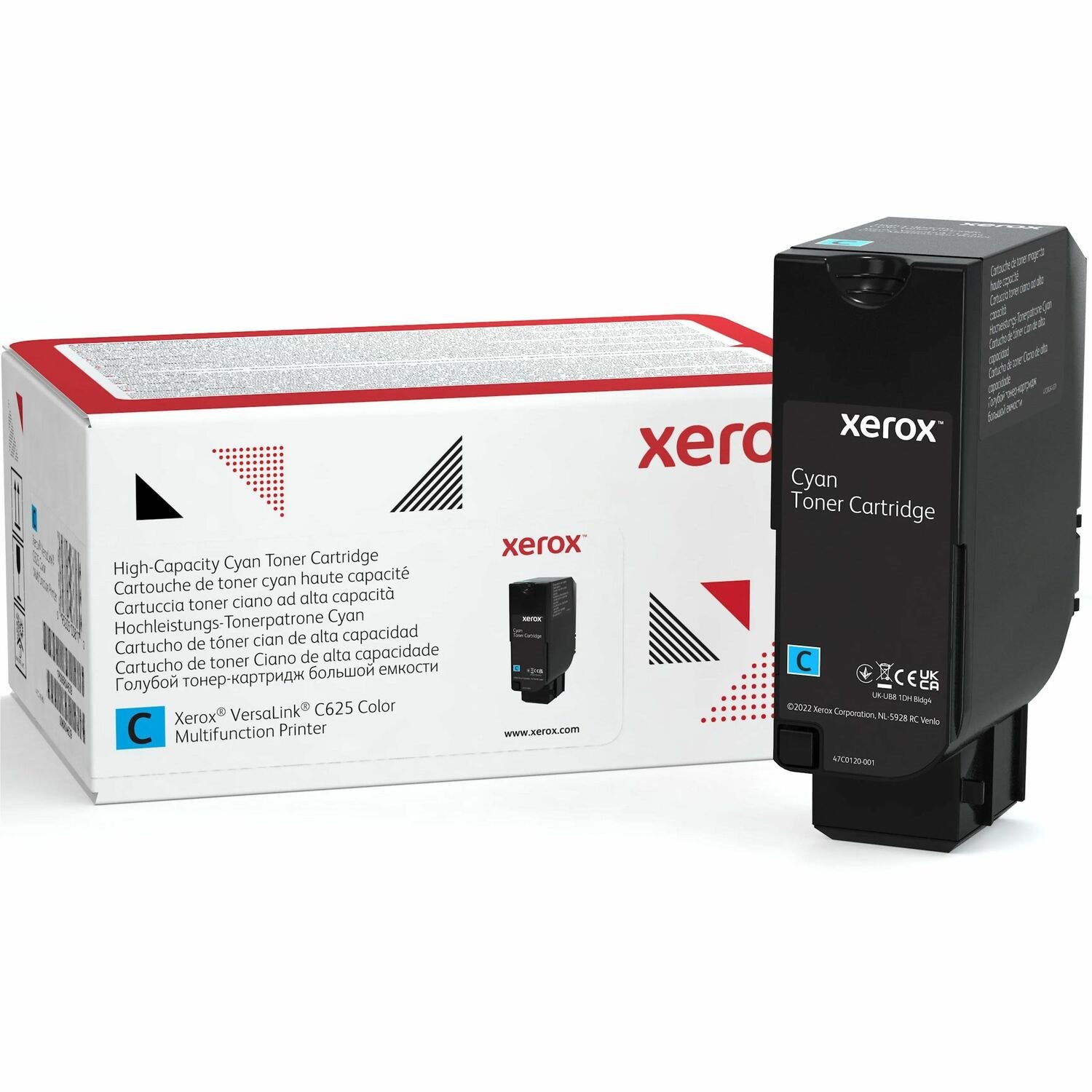 Xerox Original High Yield Laser Toner Cartridge - Cyan Pack