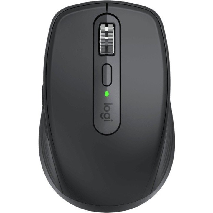 Logitech MX Anywhere 3 Compact Performance Mouse, Wireless, Comfort, Fast Scrolling, Any Surface, Portable, 4000DPI, Customizable Buttons, USB-C, Bluetooth, Apple Mac, iPad, Windows PC, Linux, Chrome (Black)