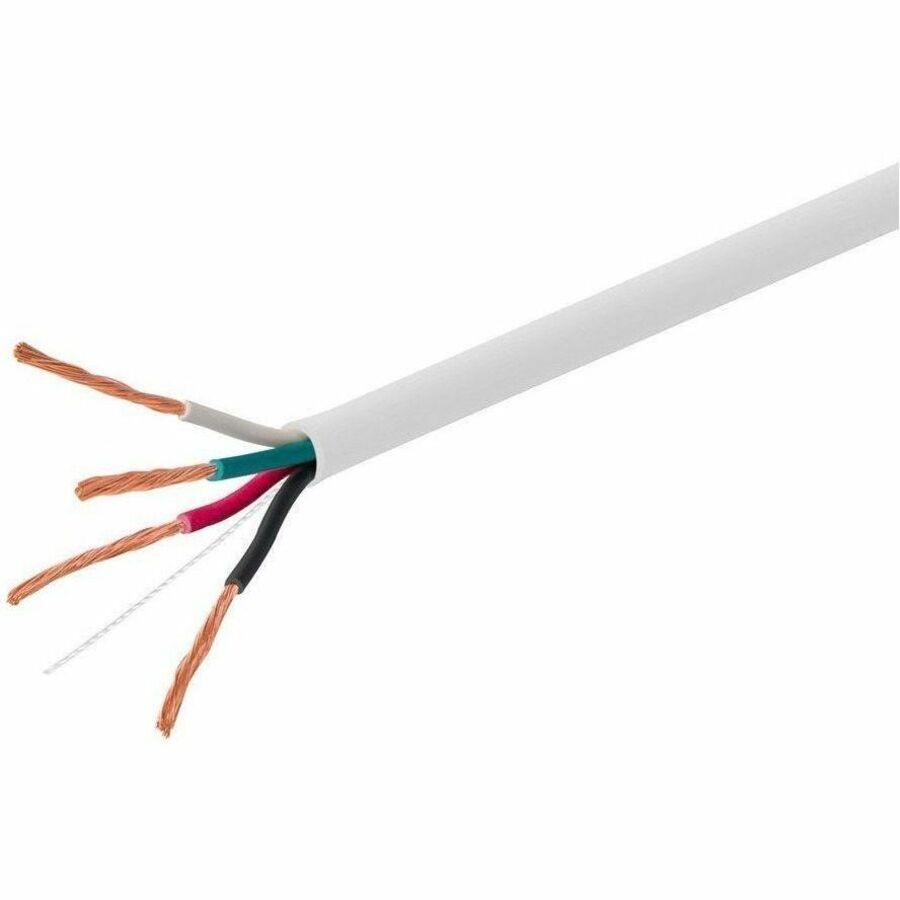Monoprice Access Series 18Awg CL3 Rated 4-Conductor Speaker Wire 250FT White
