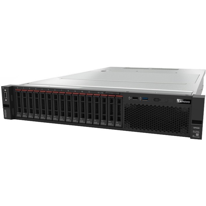 Lenovo ThinkSystem SR590 7X99A02JNA 2U Rack Server - 2 Xeon Gold 5118 2.30 GHz - 64 GB RAM - 12Gb/s SAS, Serial ATA/600 Controller